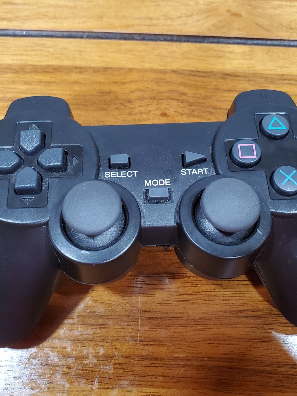Black Wireless Game Controller with Dual Analog Sticks